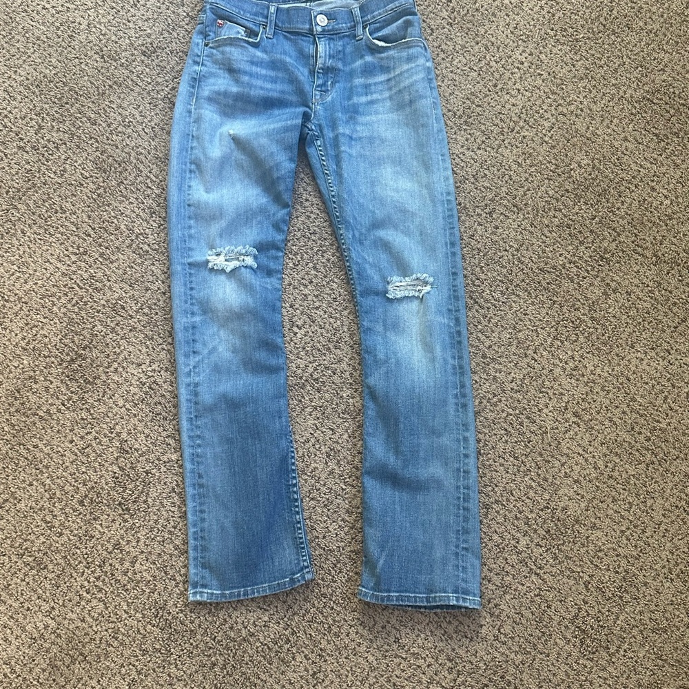 Hudson Jeans Light Blue Straight Leg Denim